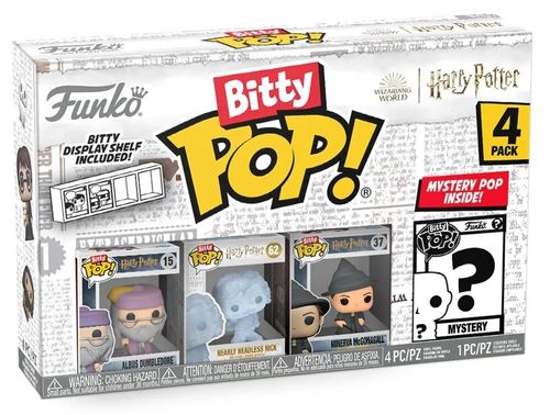 ביטי פופ! - מארז 3 דמויות + דמות בהפתעה Bitty POP! Harry Potter - Dumbledore - דמבלדור