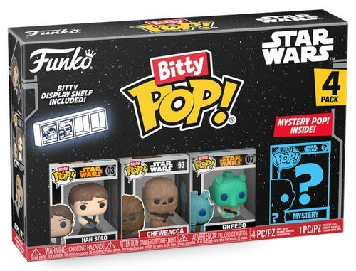 ביטי פופ! - מארז 3 דמויות + דמות בהפתעה Bitty POP! Star Wars Han Solo - מלחמת הכוכבים האן סולו
