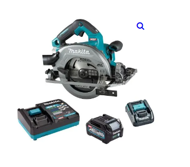 מסור עגול MAKITA HS004G 40V עם 2 סוללות 4Ah+מטען+מזוודה