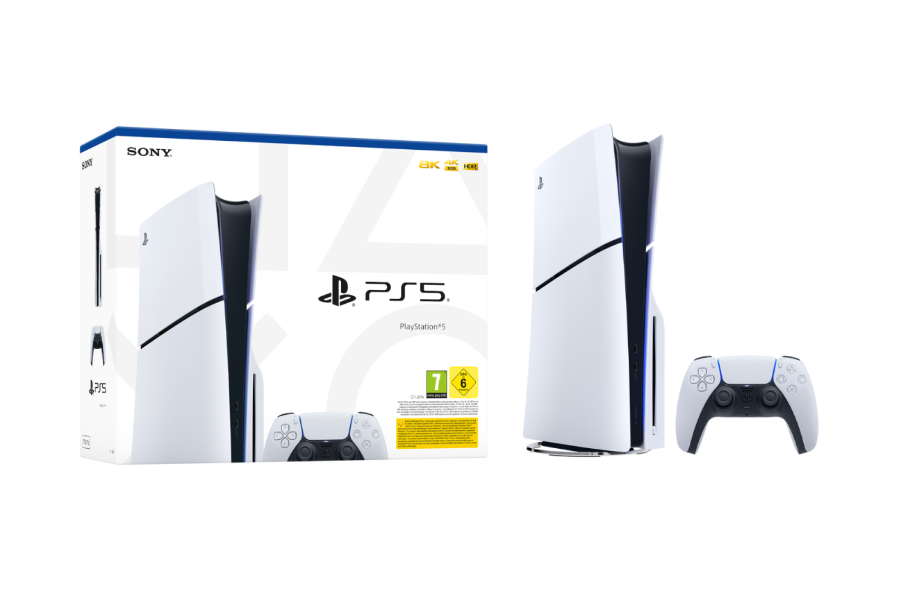 Sony PlayStation 5 Slim 1TB Blu-ray Edition – PS5 קונסולת משחק עם כונן דיסקים