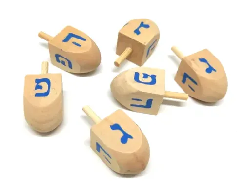 סביבון עץ טבעי 2/4.5 ס
