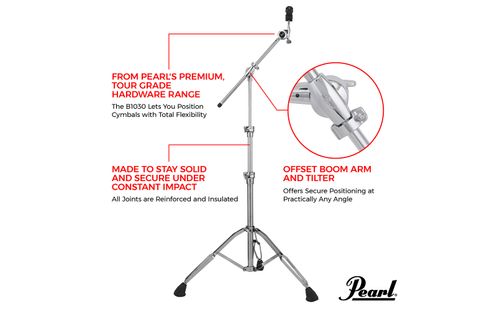 זוית נוספת Pearl B-1030 Cymbal Boom Stand
