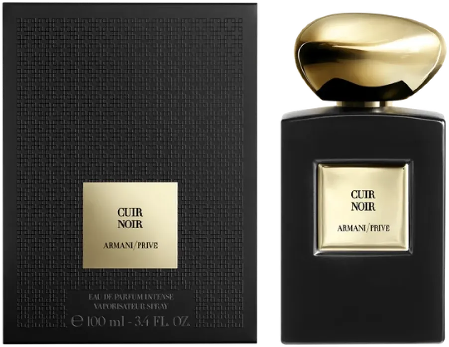 Giorgio Armani Privé Cuir Noir