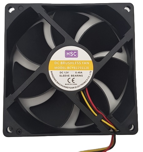 מאוורר 12V 92X92X25mm