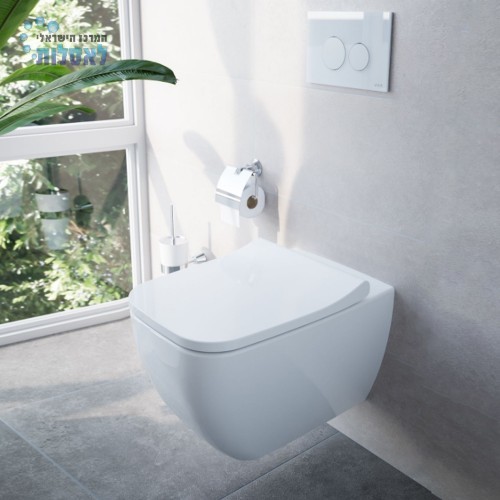 VitrA 191-003-009 | מושב אסלה VitrA Shift Slim (Integra Square) | לבן | ויטרה