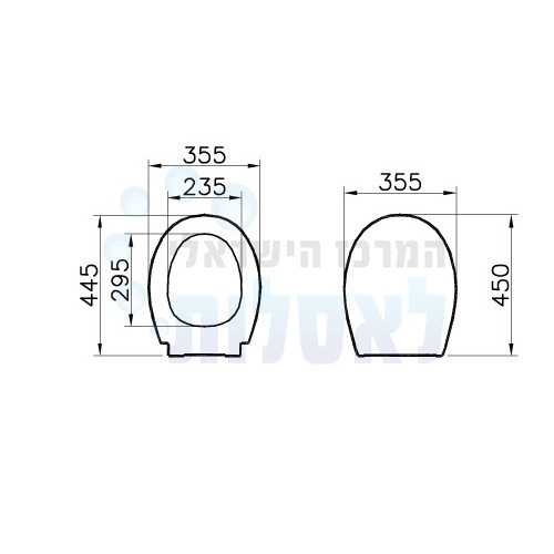 VitrA 84-003-019 | מושב אסלה VitrA Arkitekt | לבן | ויטרה