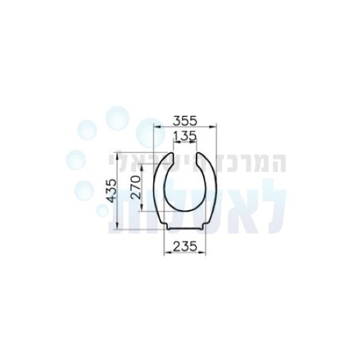 VitrA 128-003-006 | מושב אסלה פרסה מונגש VitrA Conforma | לבן ויטרה