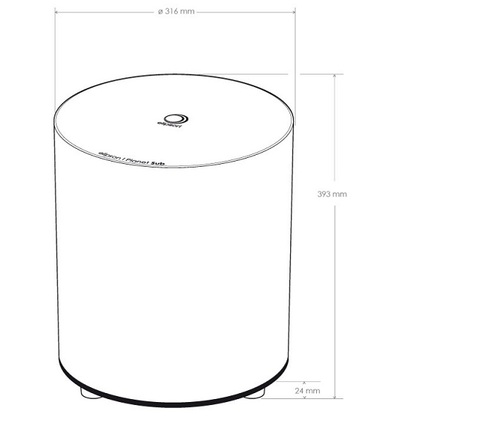 רמקול סאב וופר PLANET SUB ELIPSON