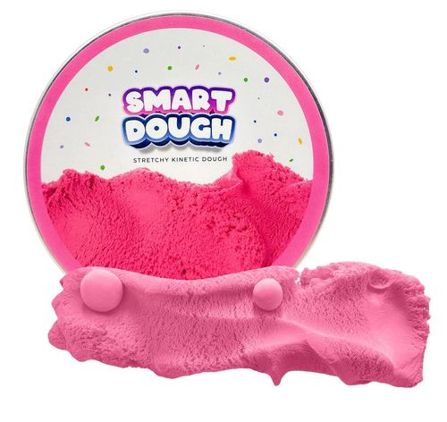 בצק קינטי: מארז 80 ג' של הבצק החכם בעולם בקופסת מתכת רב פעמית - ורוד