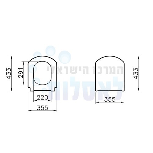 VitrA 124-003-009 | מושב אסלה VitrA Valarte | לבן | ויטרה