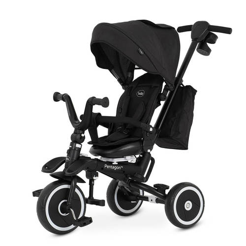 תלת אופן מסתובב ומתקפל טוויגי פנטגון – ™Twigy Pentagon צבע שחור - Raven