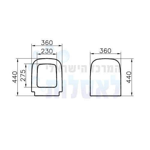VitrA 77-003-001 | מושב אסלה VitrA S20 | לבן | ויטרה