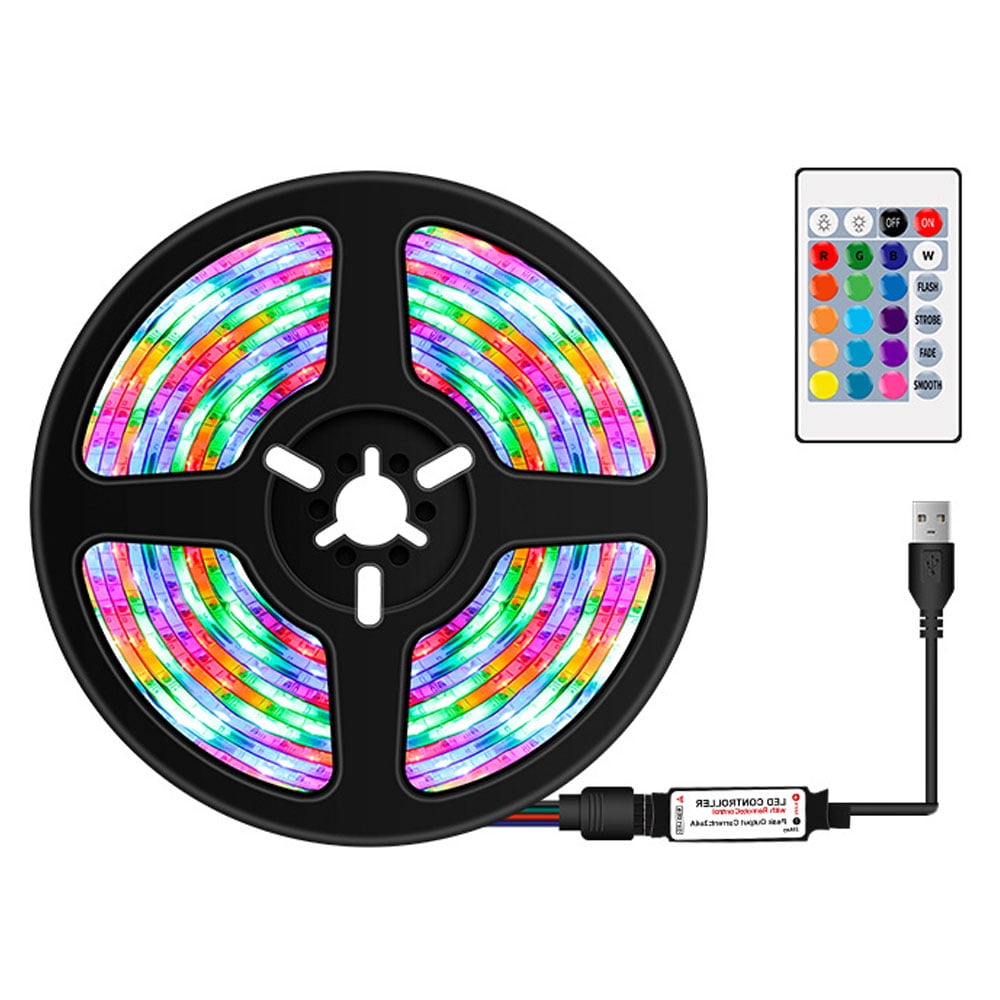 פס לד חיבור USB עם שלט LED STRIP RGB
