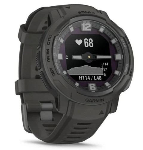 שעון ספורט חכם Garmin Instinct Crossover Solar Graphite