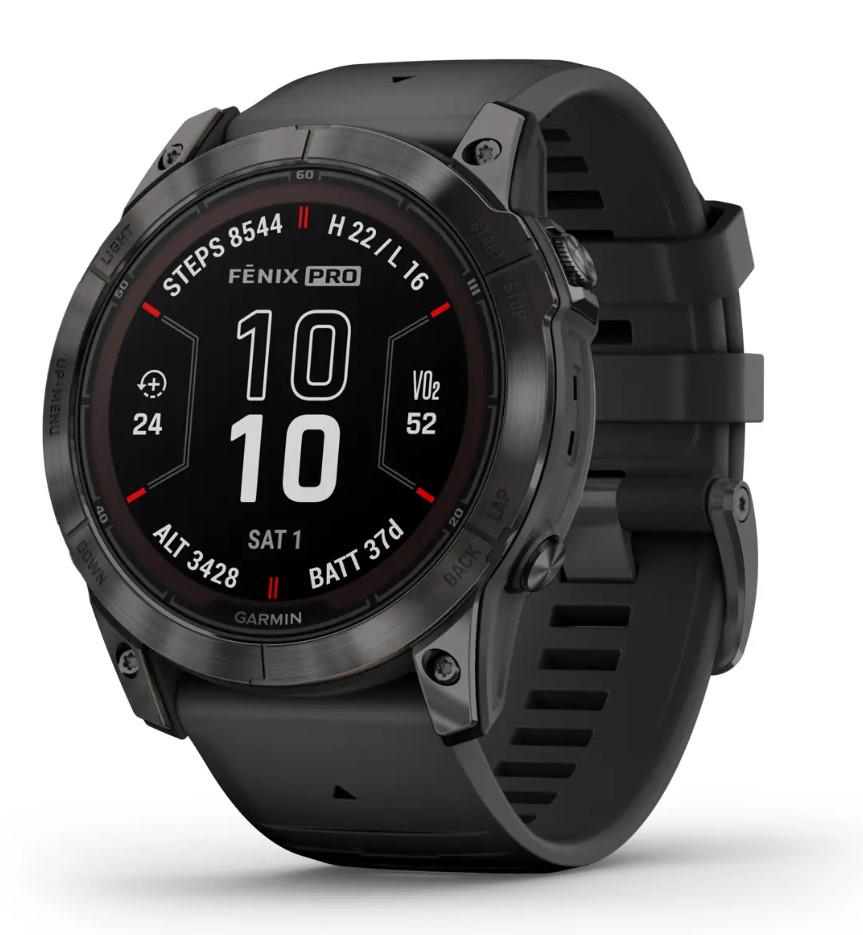 שעון ספורט חכם Garmin Fenix 7X Pro Sapphire Solar Titanium