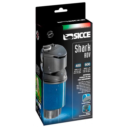 סיצ'ה פילטר פנימי שארק Sicce Internal Filter Shark ADV 400 L/H