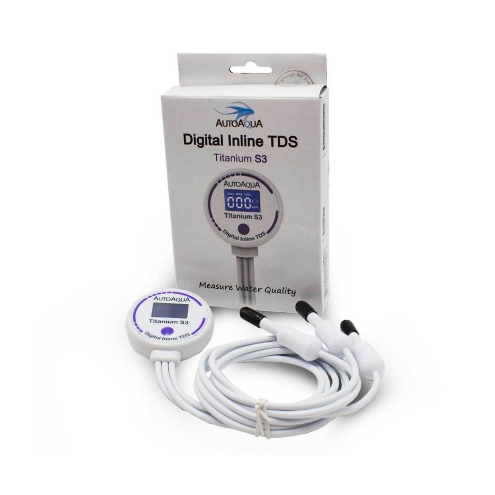 אוטו אקווה מד TDS שלושה חיישנים AutoAqua Digital Inline TDS Titanium S3
