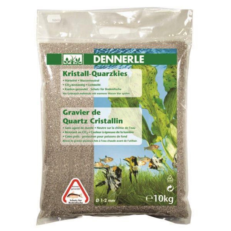 דנרלי חצץ קוורץ בהיר Dennerle Gravel Natural White 10Kg