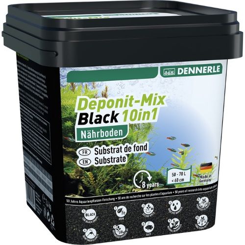 דנרלי דיפונט מיקס שחור 10 ב-1 Dennerle DeponitMix 2.4Kg