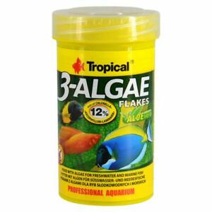 טרופיקל מזון דפים צמחי Tropical 3-Algae Flakes 250ml
