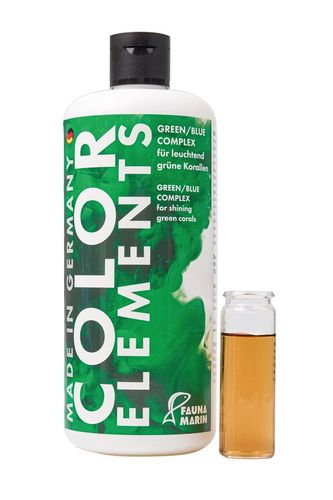 פאונה מארין אלמנט צבע ירוק כחול Fauna Marin Color Elements Green Blue 500ml