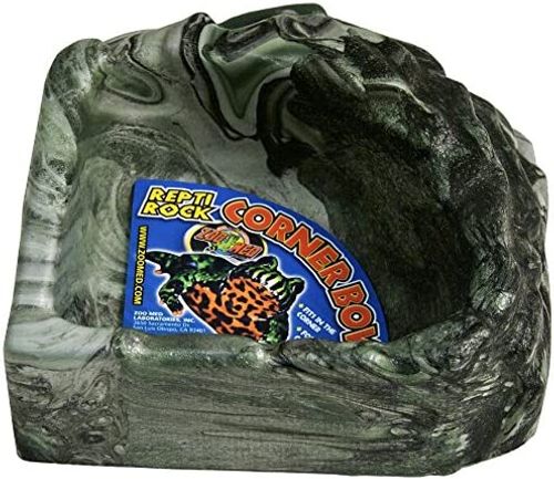 זו מד כלי מים פינתי קטן Zoo Med Corner Bowl