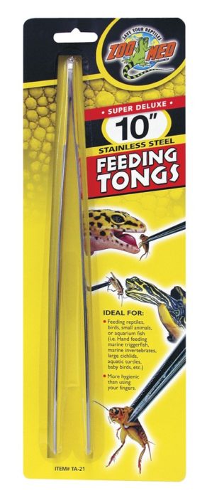זו מד פינצטה ישרה אל חלד 25 ס"מ Zoo Med Feeding Tongs