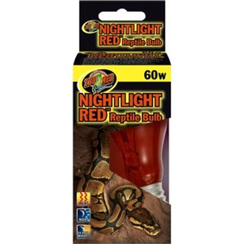 זו מד נורת חימום אדומה Zoo Med Nightlight Red 60W