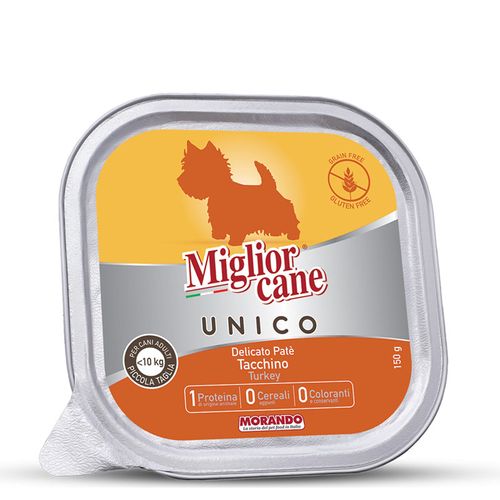 מורנדו יוניקו שימורים לכלבים פטה הודו 150 גרם