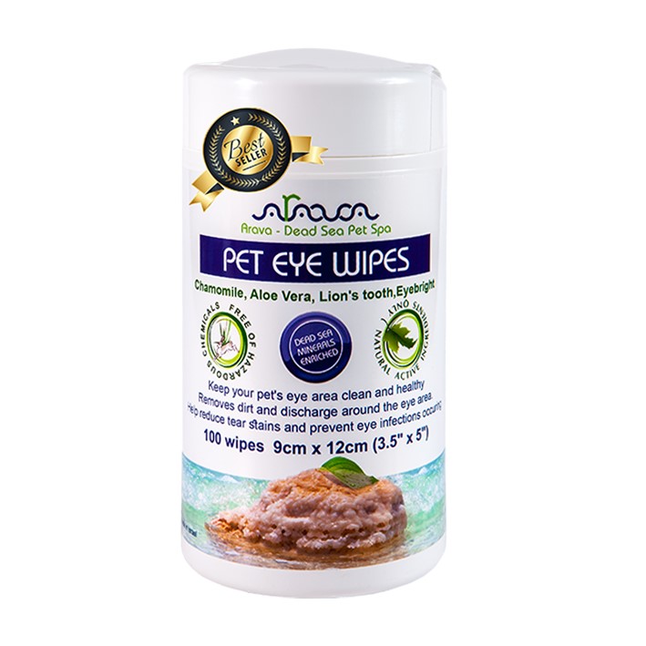 ערבה מגבונים לניקוי העיניים Arava Pet Eye Wipes
