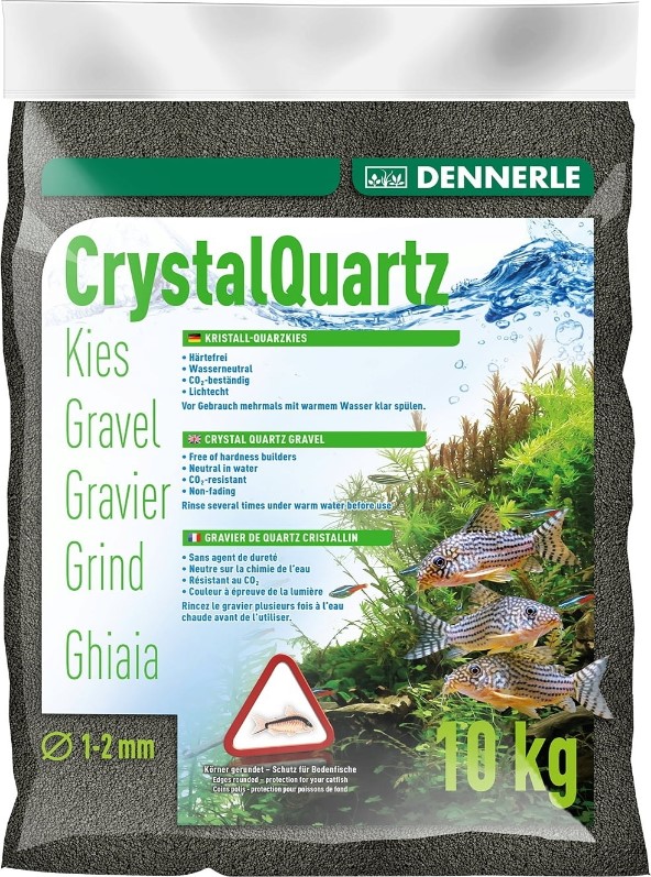 דנרלי חצץ קוורץ שחור יהלום Dennerle Gravel Diamond Black 10Kg