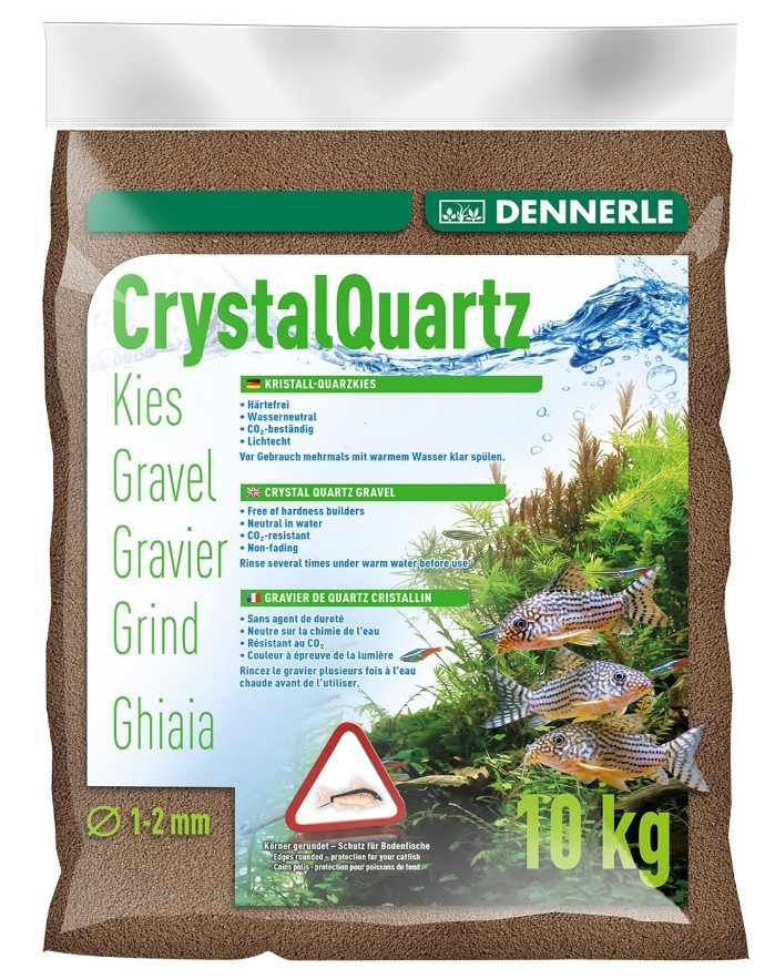 דנרלי חצץ קוורץ חום כהה Dennerle Gravel Dark Brown 10Kg