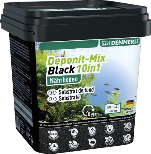 דנרלי דיפונט מיקס שחור 10 ב-1 Dennerle DeponitMix 4.8Kg