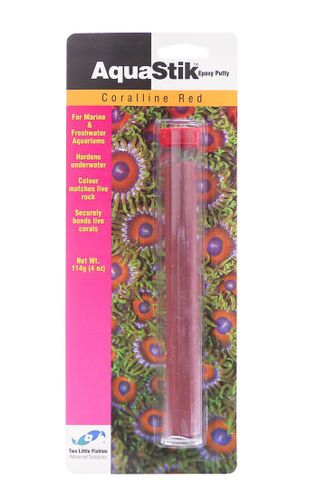 טו ליטל פישס דבק אפוקסי Two Little Fishies Aquastik Red Coralline 114gr