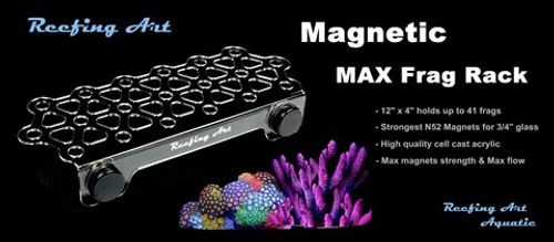 מדף פראגים מגנטי אקסטרא לארג' Reefing Art XL Magnetic Coral Frag Rack