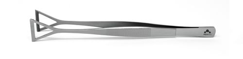 אקווהויטרו פינצטה עם קצה משולש Aquavitro Wide Grasp Forceps 20cm