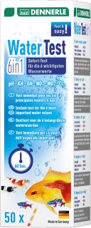 דנרלי ערכת בדיקה מהירה סטיקים Dennerle Watertest 6IN1