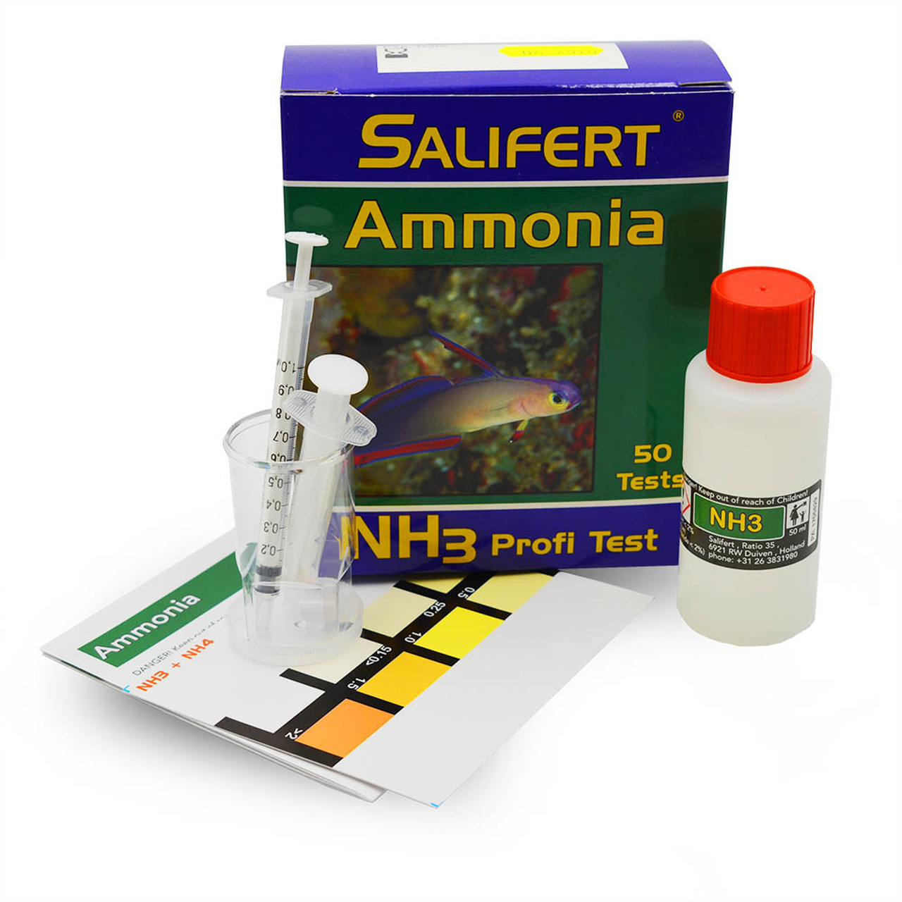 סליפרט ערכת בדיקה אמוניה Salifert Ammonia (NH3) Test Kit