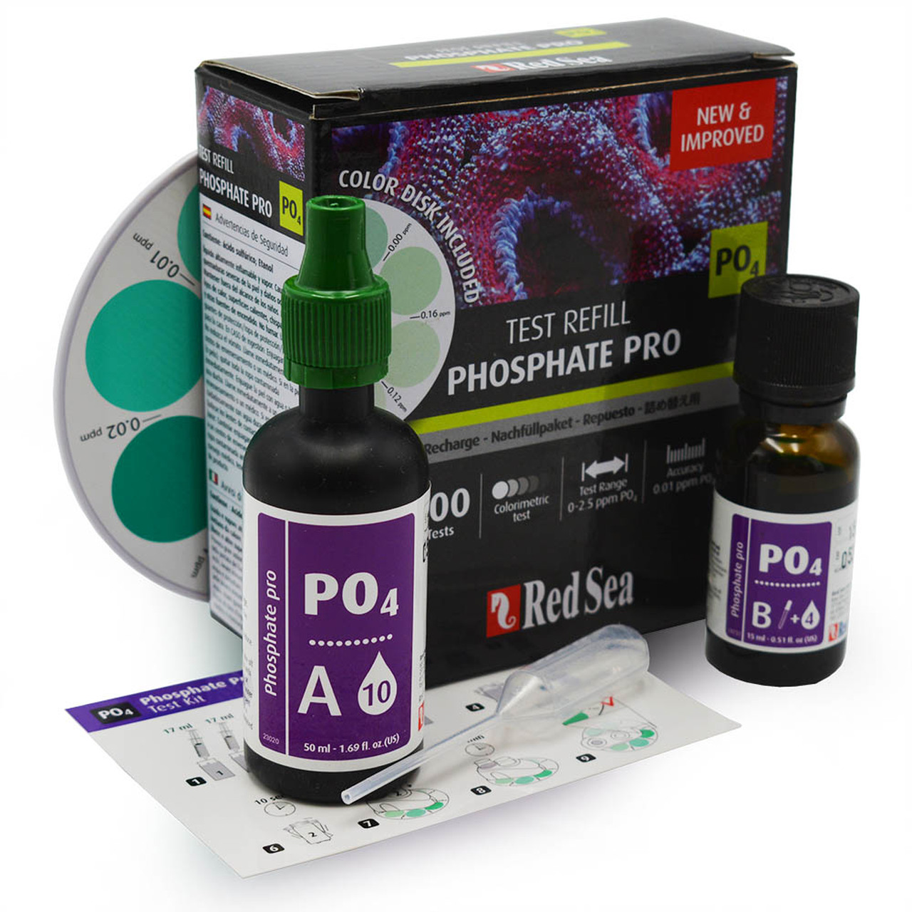 רד סי מילוי לערכת בדיקת פוספאט פרו Red Sea Phosphate Pro Test Kit Refill