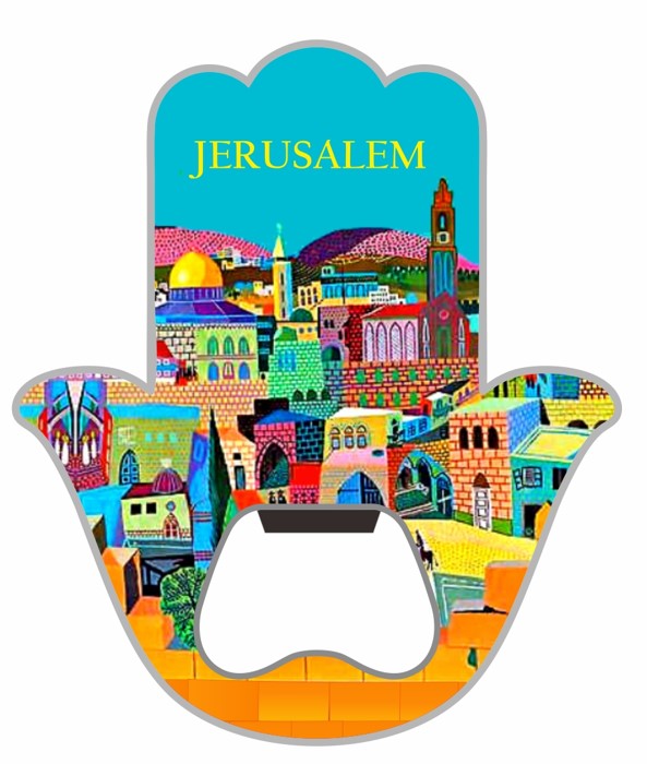 מגנט מזכרת ישראל מתכת