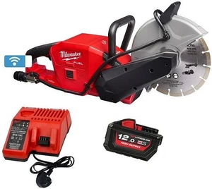סט מסור יהלום לבטון M18FCOS230 + זוג סוללות 12Ah  + מטען מהיר