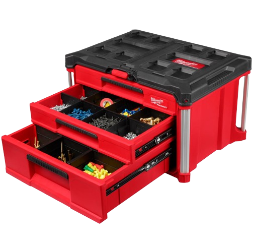 ארגז כלים גדול מילווקי |Milwaukee | Milwaukee PACKOUT 48-22-8425 – עמיד, מודולרי ומוכן לשטח