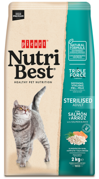 אוכל לחתולים מסורסים נוטרי בסט Salmon Rice 2kg