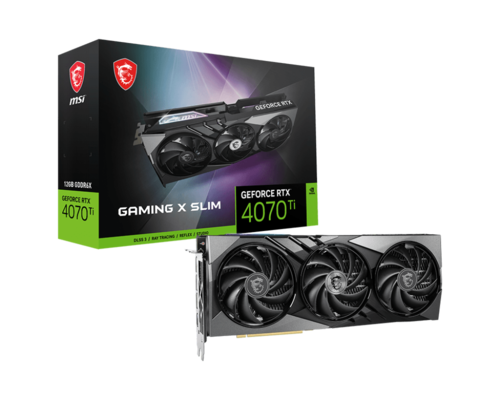 כרטיס מסך MSI GeForce RTX 4070 Ti GAMING X SLIM 12G 