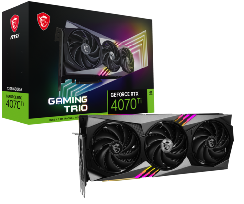 כרטיס מסך MSI GeForce RTX 4070 Ti GAMING TRIO 12G 