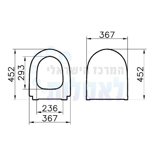 VitrA 120-420R009 | מושב אסלה VitrA Sento | ויטרה