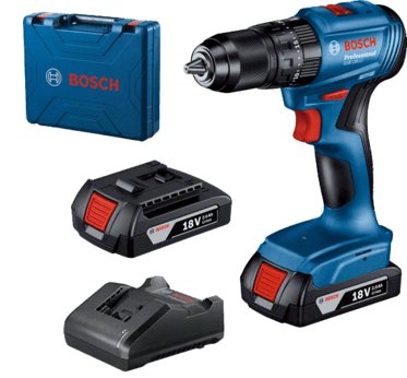 מקדחה/מברגה GSR 185 LI כולל 2 סוללות 3AH מבית Bosch