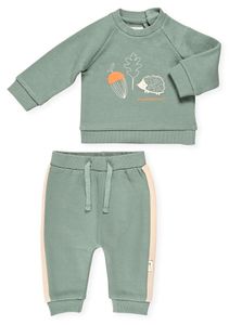 חליפת גן פוטר עם גומי בתחתית Happy Days במידה 3-6 חודשים - קיפוד ירוק