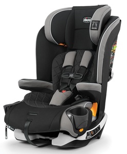 כסא בטיחות ובוסטר מיי פיט זיפ MyFit Zip עם ריפוד כפול ניתן להסרה בקלות - שחור Nightfall 