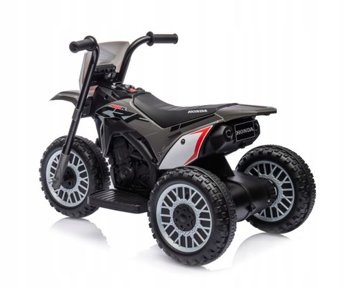 בימבה אופנוע ממונעת דמוי הונדה Honda CRF-450R 6V עם גלגלי עזר, מונע התהפכות ואפקטים קוליים - שחור